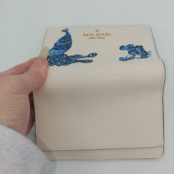 Kate Spade Perfect Plume medium Peacock wallet - Picture 5 of 5